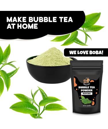 Bubble Tea Powder Kit | Matcha Flavor | 1LB (454g) | 18 Servings | Instant Boba Drink Mix for Smoothies and Tapioca Pearl Milk Tea - Buy Online on GoSupps.com