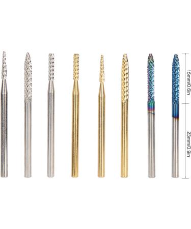 Manicure Nail Drill Bits Set Nail Polishing Head Tungsten Alloy Grinding Head for Polishing with Complete Functions Gel Removal Dead Skin Exfoliation for Home and Salon Use - Buy Online on GoSupps.com