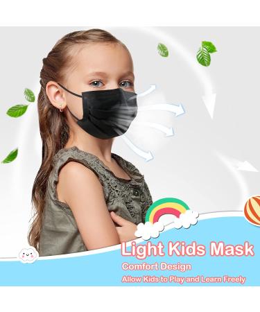 Kids Disposable Face Masks - 100 Pack for Boys & Girls | Safe & Comfortable Protection - Buy Online on GoSupps.com