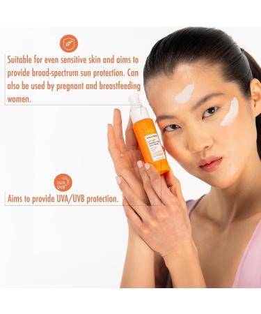 Maruderm Sunscreen SPF 50+ with Mineral Filters 100 Mineral Facial Sunscreen for Sensitive Skin UVAUVB protection Broad Spectrum Greasefree & Fragrancefree 50 ML - Buy Online on GoSupps.com