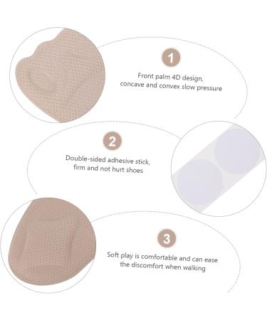 NOLITOY Half Size Foot Insoles for Men | 3 Pairs Non-Slip Heel & Metatarsal Cushions | Sweat-Absorbing Forefoot Pads - Buy Online on GoSupps.com