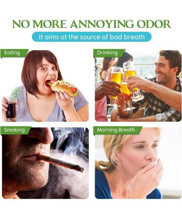 Natural Bad Breath Treatment for Adults | Fresh Breath Drops for Morning Breath, Smoking, and Eating | Long-Lasting Oral Care with Cool Mint - 1 fl.oz - Buy Online on GoSupps.com
