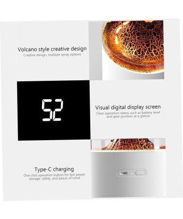 Flame Diffuser Volcano Humidifier | 360ML Essential Oil Diffuser with 2 Mist Modes & Colorful Lights for Bedroom Office & Yoga - Buy Online on GoSupps.com