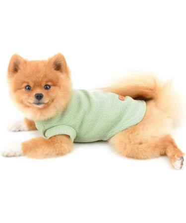 Paidful Soft Cotton Vest T-Shirts for Small to Medium Dogs & Cats - Breathable Summer Clothing for Puppies Chihuahuas and Yorkies - Green XXL - Buy Online on GoSupps.com