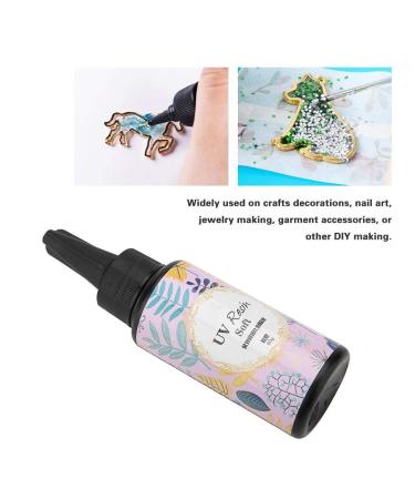 Safe and eco-Friendly UV Resin Coloring UV Resin o More Waiting Art Crafts Nail Art Garment Accessories Crafts Soft Glue 60g - Buy Online on GoSupps.com