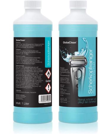 Globaclean Shaving Head Cleaner Refill Fluid 2x1L - Compatible with Braun Clean & Renew Synchro Activator & Pulsonic Series 3/5/7/9 - 2 Pack - Buy Online on GoSupps.com