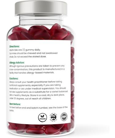 Folic Acid Gummies for Pregnancy - 120 x 400mcg - Vegan Prenatal Vitamins - Natural Berry Flavor - High Strength Folate Supplement for Women - Buy Online on GoSupps.com