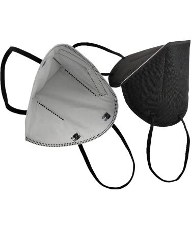 Lexuslance 20 Black L ne FFP2 Masks | CE EN149:2001 + A1:2009 | Stylish & Secure | 4 Sealed Bags of 5 Masks - Buy Online on GoSupps.com