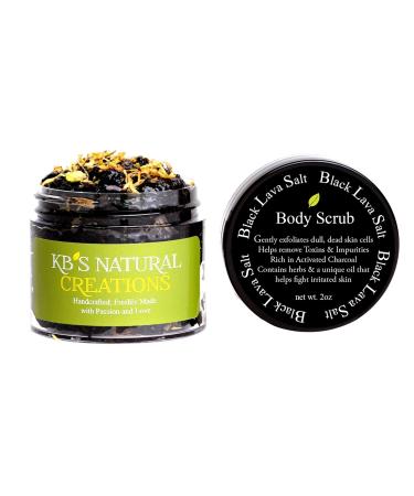 Black Lava Exfoliating Body Scrub - Removes Toxins and Impurities and Moisturizes Extra Dry Skin to Reveal Silky Smooth Skin (0.5-ozs) - Buy Online on GoSupps.com