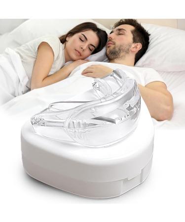 WGJQAQQ Anti Snore Mouthguard Effective Sleep Snoring Solutions Comfortable Stop Snore Device for Both Men and Women - White - A1