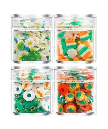 4 Bottles 3D Nail Nail Decoration Nail Adornments Your Nail Look With Eye Catching Ornaments Nail Accessories For Women spring orange light