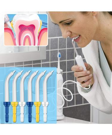 RAXSEG Flosser Replacement Tips - Compatible with Waterpik Flossers and Other Oral Irrigators (6 Pack) - Buy Online on GoSupps.com