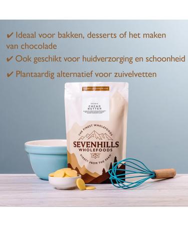 Sevenhills Wholefoods Bio Cacaoboter 200g - Buy Online on GoSupps.com