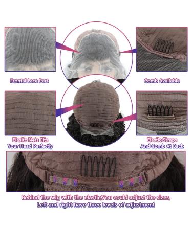 26 Inch Body Wave Human Hair Lace Front Wig 13x4 HD Lace 180% Density Brazilian Virgin Hair Glueless Wig for Black Women - Pre Plucked with Baby Hair, Natural Black - Buy Online on GoSupps.com