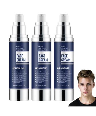 Hydratant visage 6 en 1 pour homme hydratant anti- ge pour le visage hydratant et nourrissant r duit les rides et ridules raffermit et lisse la peau s che et rugueuse lotion apr s-rasage (3pcs)