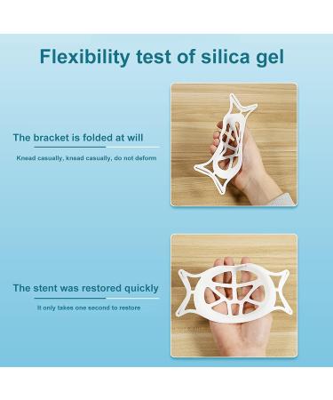 Hoothy 3D Silicone Mask Holder - Washable & Reusable | Protection for Lipstick & Makeup | Enhanced Breathing Space - 5PC - Buy Online on GoSupps.com