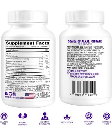 Moonstone Kidney Stone Stopper 120 Capsules (Pack of 3) - Buy Online on GoSupps.com