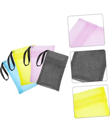 OHPHCALL 4 Pcs Bar Soap Bag Bathing Exfoliating Soap Bag Mesh Soap Pouch Shower Exfoliating Soap Bag Nylon - Buy Online on GoSupps.com