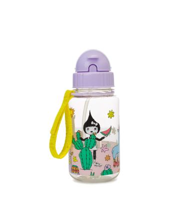 Zip & Zoe Kids Llama Drinking Water Bottle with Straw BPA BPS and Pthalate-Free