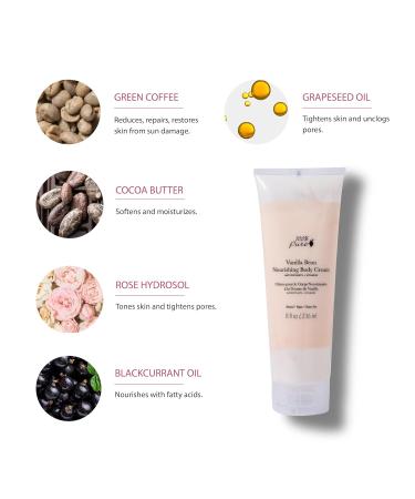 100% PURE Nourishing Body Cream Vanilla Bean Lotion Luxurious Dry Skin Hydration & Replenishment Natural Anti-Aging Moisturizer & Skincare for All Skin Types Women & Men - Vegan - 8 oz Vanilla Bean 8 Fl Oz (Pack of 1) - Buy Online on GoSupps.com