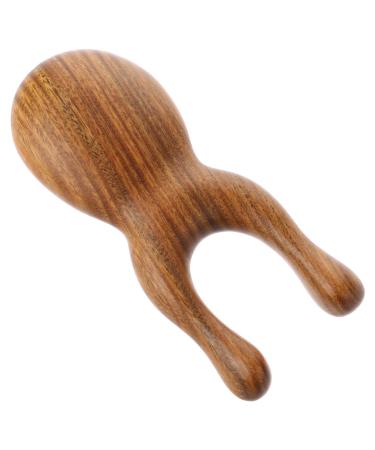 Frcolor green sandal wood-meridians Tool head brush household appliances massage brush for the head practical face scalp massager jade boutique hair accessories green sandal wood