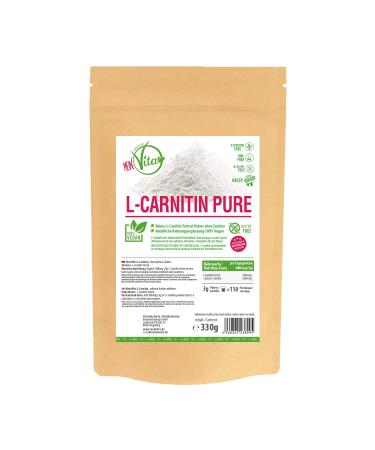 My Vita/L-Carnitine PURE 330g bag - Pure L-Carnitine Tartrate Powder without additives - 100% pure - Buy Online on GoSupps.com