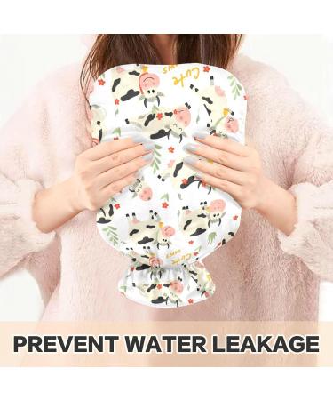NAANLE Cute Cow Hot Water Bottle 1L Thermal Therapy for Pain Relief Bed Warming and Hand/Foot Warmer - Buy Online on GoSupps.com