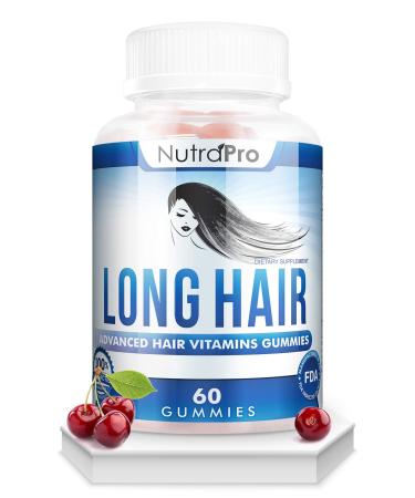 Long Hair Gummies  Anti-Hair Loss Supplement for Fast Hair Growth of Weak, Thinning Hair  Grow Long Thick Hair & Increase Hair Volume with Biotin And 10 Other Vitamins.For Men And Women. 60 Count (Pack of 1)