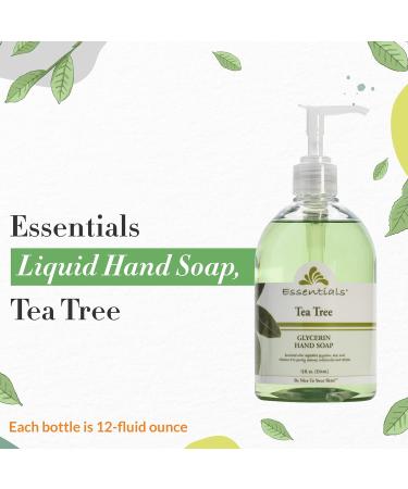 Essentials Tea Tree Glycerin Liquid Hand Soap 3oz - Pack of 3 - Buy Online on GoSupps.com