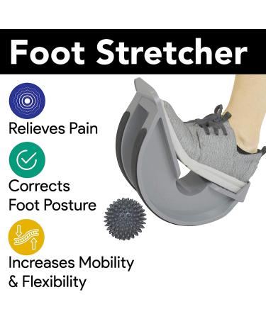 ProHeal Foot Rocker Calf Stretcher with Spiked Ball Massager for Plantar Fasciitis & Achilles Tendonitis - Blue/Yellow - Lower Leg Pain Relief - Buy Online on GoSupps.com