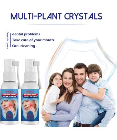 2PCS Toothache Relieving Spray Oral Care Spray Toothache Pain Relief for Adult for Teeth Health Instant Tooth Pain Relief Spray for Toothache Pain Spray for Toothache Relief Sore Gums Treatment - Buy Online on GoSupps.com