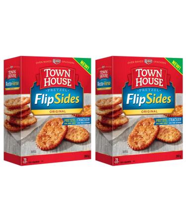 Keebler Town House Flipsides Original Cracker, 260g/9.2oz 2-Pack Imported from Canada