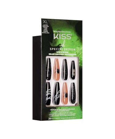 Kiss Halloween Special Design Nails - Stranger Things Coffin Shape Extra Long 28 Pack | Shop Now - Buy Online on GoSupps.com