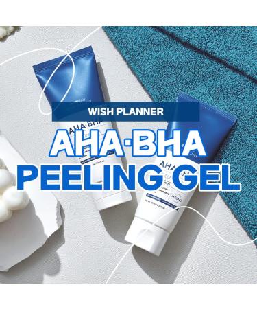 Buy Wish Planner AHA/BHA Peeling Gel 100ml - Daily Exfoliating & Moist Peeling Gel for Radiant Skin - Buy Online on GoSupps.com