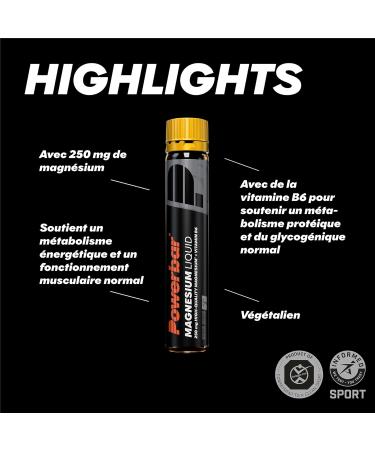 Powerbar Black Line Magnesium Liquid 20 x 25 ml - Buy Online on GoSupps.com
