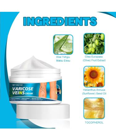 Cr me Apaisante pour les Jambes Creme Anti Varices Cr me pour Varices R paration des Jambes d'Araign e Varices Jambes Cr me Creme Anti Varices Cr me de Soin Hydratante Jambes 30G - Buy Online on GoSupps.com