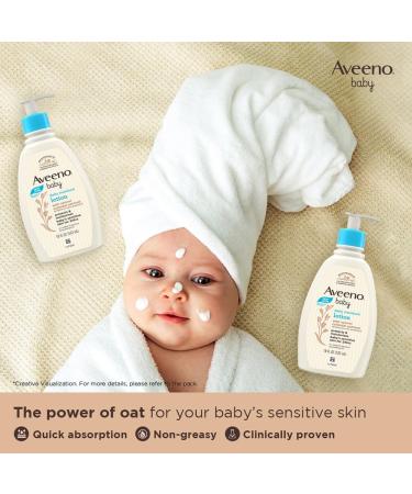 Aveeno Baby Daily Moisture Lotion - Hypoallergenic Fragrance-Free 18 fl. oz | Moisturizing with Natural Oatmeal & Dimethicone for Delicate Skin - Shop Internationally - Buy Online on GoSupps.com