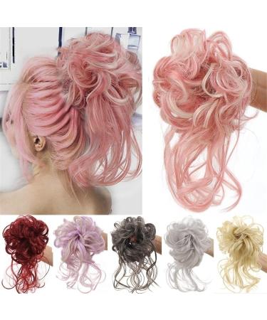Hair Chignon Synthetic Curly Hair Bun Ponytail Hair Extensions Long Messy Curly Hair Bun with Elastic Band Women Hair Bun Headbands Messy Bun Hair Piece (Color : 0011) - Buy Online on GoSupps.com