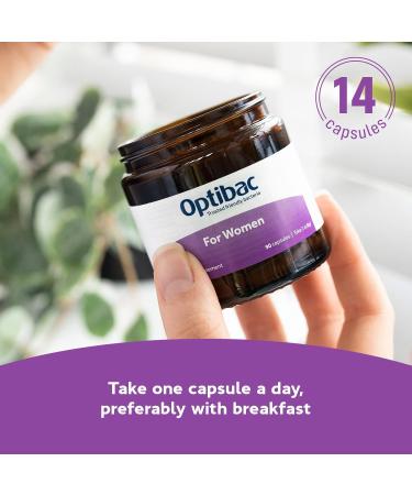 Optibac Probiotics for Women - Vegan Probiotic to Support Vagina Flora and Urinary Tract Health - 14 Capsules - Buy Online on GoSupps.com