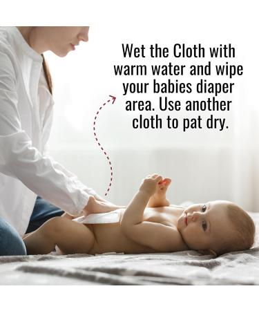 Buy Organic Cotton Dry Wipes for Baby - Thick Absorbent Extra Large 100% Organic Cotton Pads (200) - Ideal for Diaper Changes & Bath Time - Buy Online on GoSupps.com