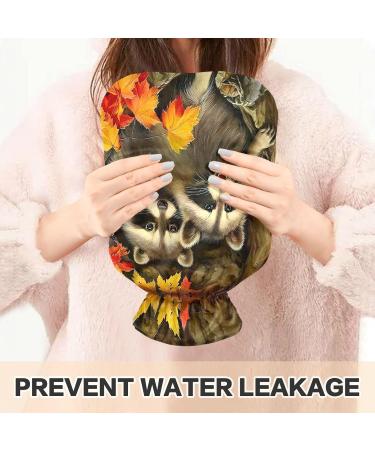 Naanle Ahorn Raccoon Heat Bottle - 2L Transparent Hot Water Bottle for Pain Relief & Cold Therapy | Hand & Foot Heating Bags - Buy Online on GoSupps.com