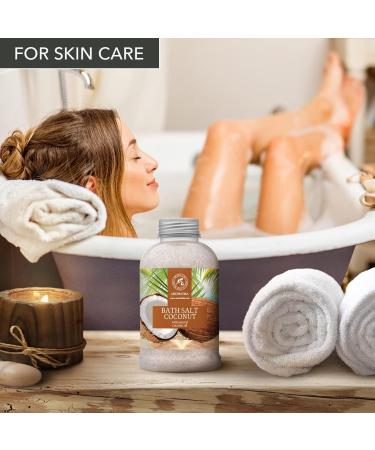 Coconut Bath Sea Salt 21.16 Oz - Natural Coconut Oil Bath Soak for Relaxation and Muscle Relief - Aromatherapy Herb Bath Salts for Good Sleep and Body Care - Buy Online on GoSupps.com