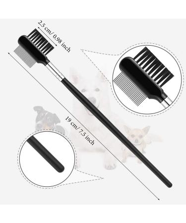 6 Piece Tear Stain Remover Double-sided Dog Eye Comb Brush Grooming Tool for Small Pets, Cats, and Dogs - Buy Online on GoSupps.com
