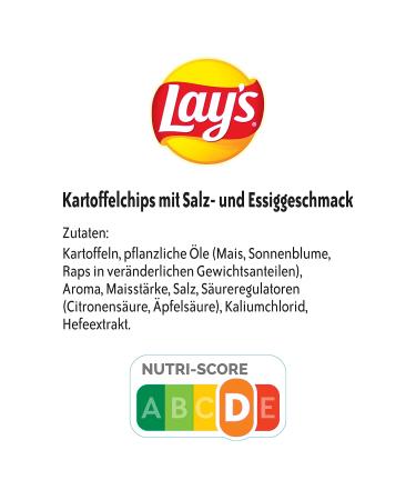 Buy Lay's Salt & Vinegar Crispy Potato Chips (9 x 150g) Perfect Party Snack Fast International Shipping! - Buy Online on GoSupps.com