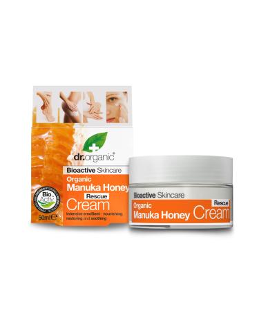 Organic Manuka Honey Rescue Cream Bioactive Skincare (1.7 Fluid Ounces)