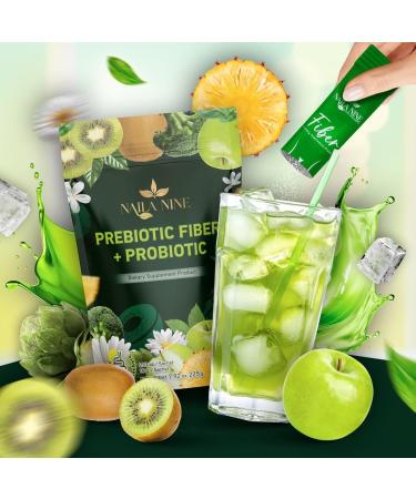 NAILA NINE Prebiotic Fiber Supplement Powder Apple and Kiwi Flavour Pack of 15 Sachets - Buy Online on GoSupps.com