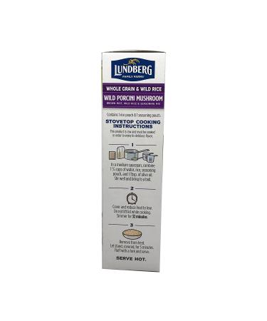 Lundberg Family Farms Organic Whole Grain Wild Porcini Mushroom Rice - 6 oz - Buy Online on GoSupps.com