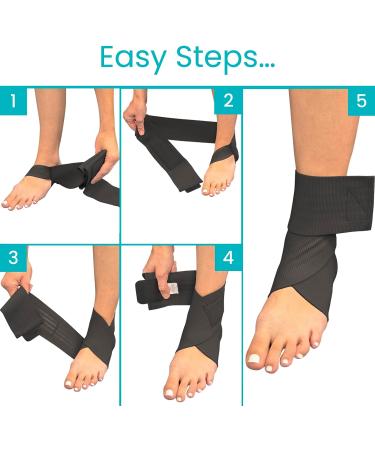Vive Ankle Wraps (Black) - Buy Online on GoSupps.com