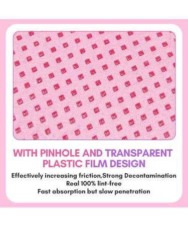 Makartt Lint Free Nail Wipes - 1000PCS Nail Polish Remover Pads & Eyelash Extension Glue Wipes - Super Absorbent Non-Woven Dry Wipes for Gel Nails & Nail Prep - Pink - Buy Online on GoSupps.com