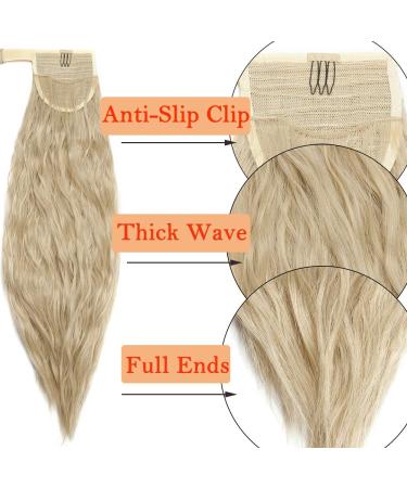 SEGO Hairpiece Ponytail Clip - 20 Ash Blonde & Bleach Blonde Braid Extension | International Shipping - Buy Online on GoSupps.com